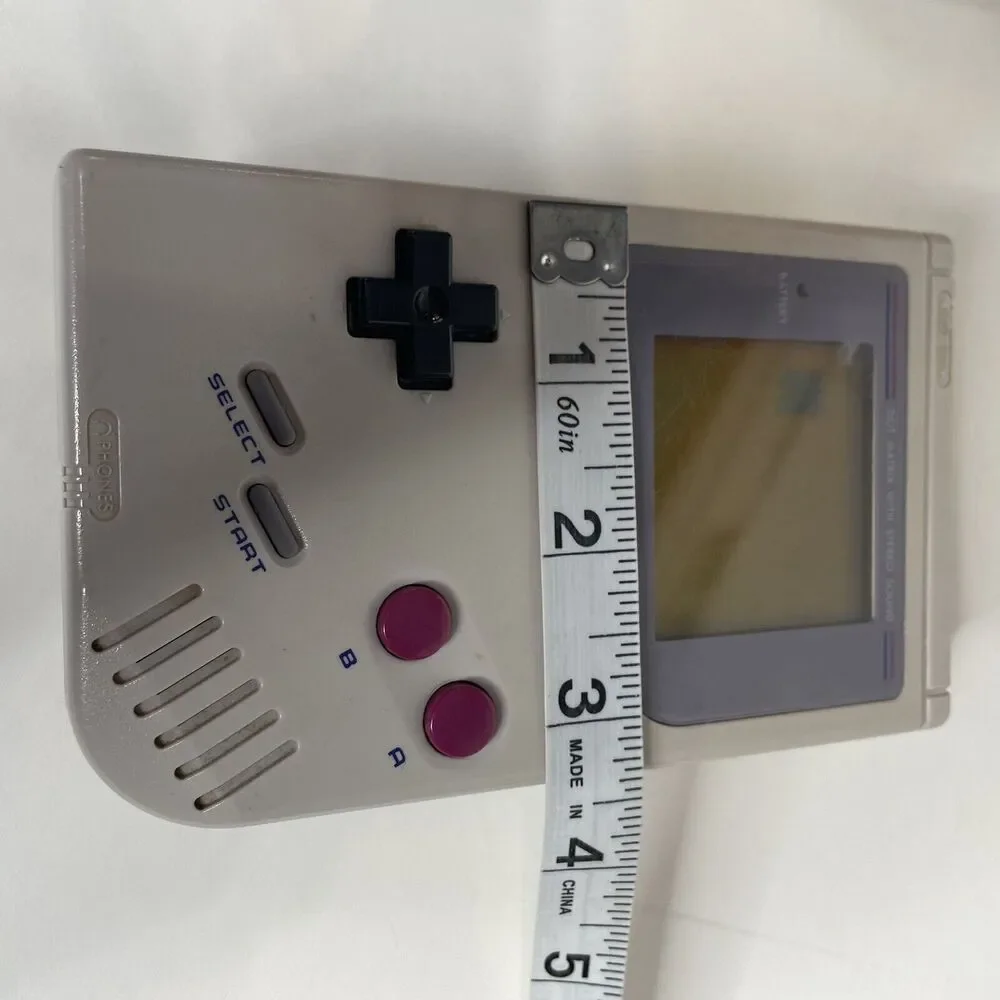 Vintage Nintendo Gameboy Handheld System - Gray With Hard Plastic Case 1989 Rare